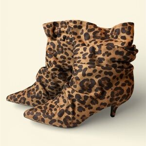 Cole Haan Leopard Print Heeled Boots - NEW in box!